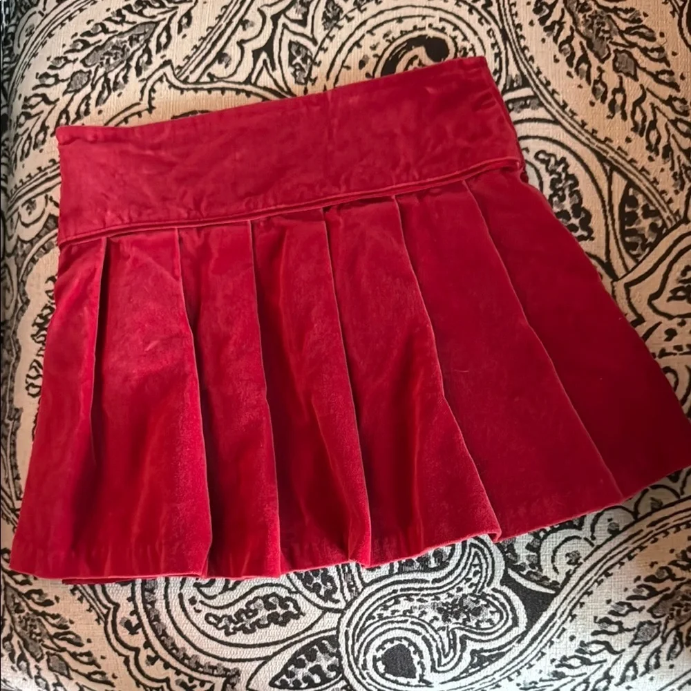 OSHKOSH B’GOSH Pleated Velvet Skirt, size 5 (little girls) - Picture 3 of 10